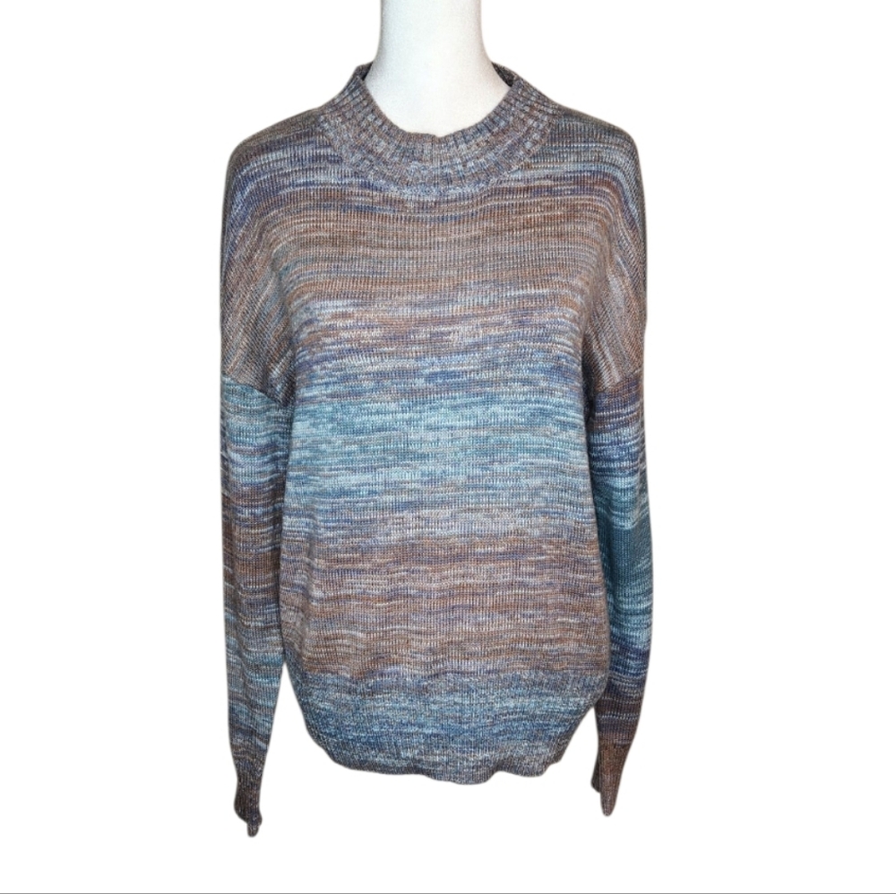NEW Evereve Mari Pullover Sweater Spacedye Multi Size XS